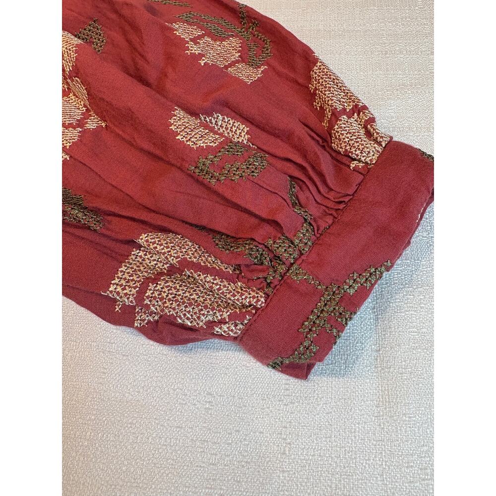 Payal Pratap by Anthropologie Rhododendron Blouse Peasant Top Size 14 NWT - Picture 12 of 14